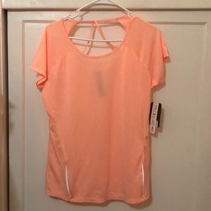Ladies active workout/running short sleeve shirt